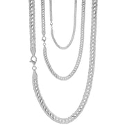 925 Sterling Silver 5 mm Handmade Fancy Wire Knot Chain Lobster Clasp 18 Inches