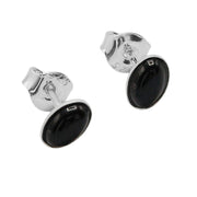 925 Solid Pure Sterling Silver Dark Red Baltic Amber Oval Small Stud Earrings