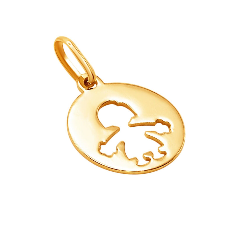 14k Pure Solid Yellow Gold Girl Daugther Hearts Love Delicate Charm Nice Pendant