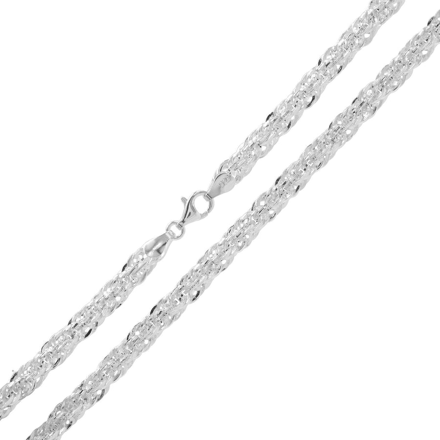 925 Sterling Silver 5 mm Handmade Luxury Designer Chain Lobster Clasp 18 Inches