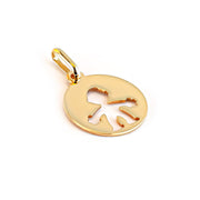 14k Pure Solid Yellow Gold Boy Son Hearts Love Delicate Designer Charm Pendant