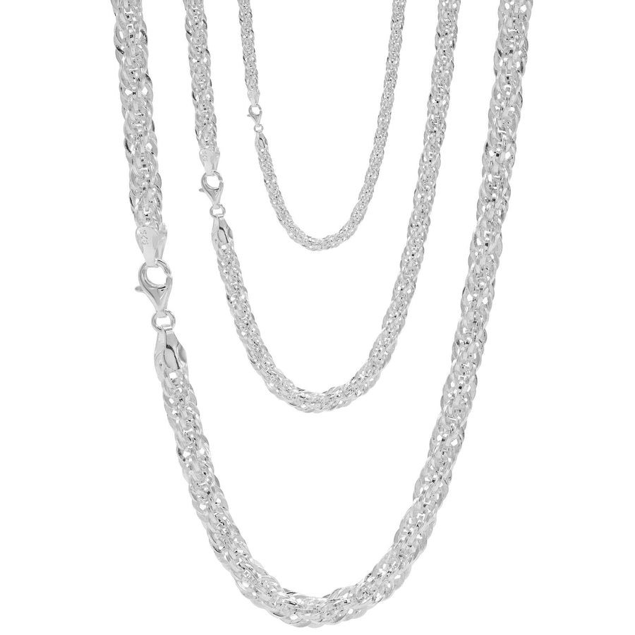 925 Sterling Silver 5 mm Handmade Luxury Designer Chain Lobster Clasp 18 Inches