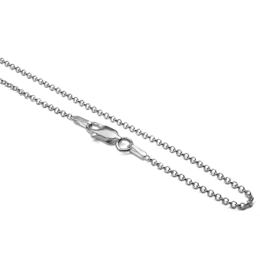 925 Pure Solid Sterling Silver 1.5 mm Classic Rolo Shiny Sturdy Belcher Chain