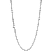 925 Sterling Silver 2 mm Handmade French Rope Chain Lobster Clasp 18 Inches