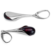 925 Solid Sterling Silver Baltic Cherry Amber Designer Drop Beautiful Earrings