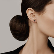 925 Gold Plated Sterling Silver Red Baltic Amber Designer Flower Stud Earrings