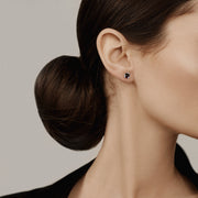 925 Solid Pure Sterling Silver Cherry Baltic Amber Designer Flower Stud Earrings