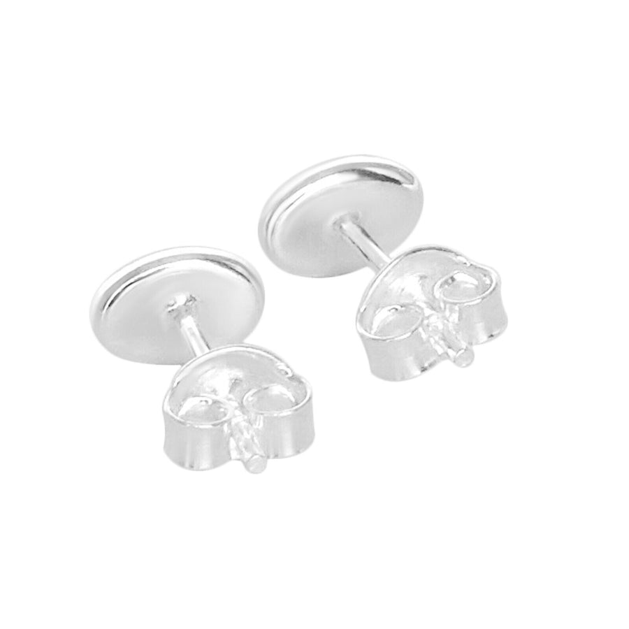 925 Solid Pure Sterling Silver Dark Red Baltic Amber Oval Small Stud Earrings