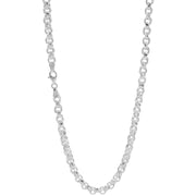 925 Sterling Silver 4 mm Handmade Fancy Designer Chain Lobster Clasp 18 Inches