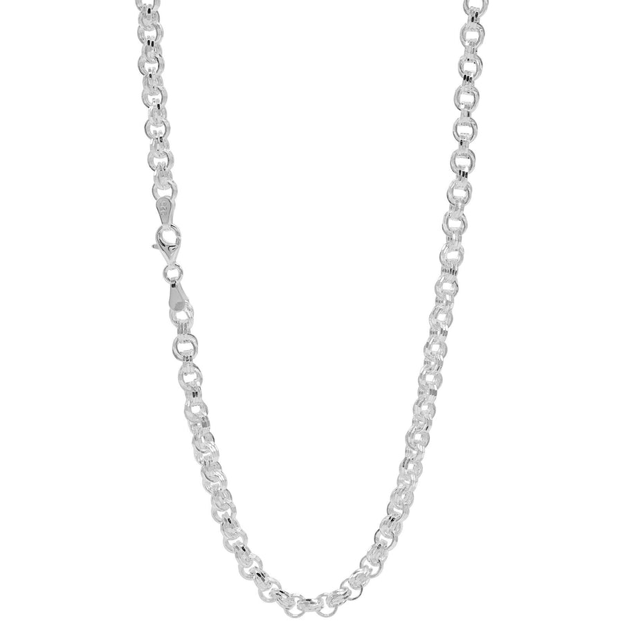 925 Sterling Silver 4 mm Handmade Fancy Designer Chain Lobster Clasp 18 Inches