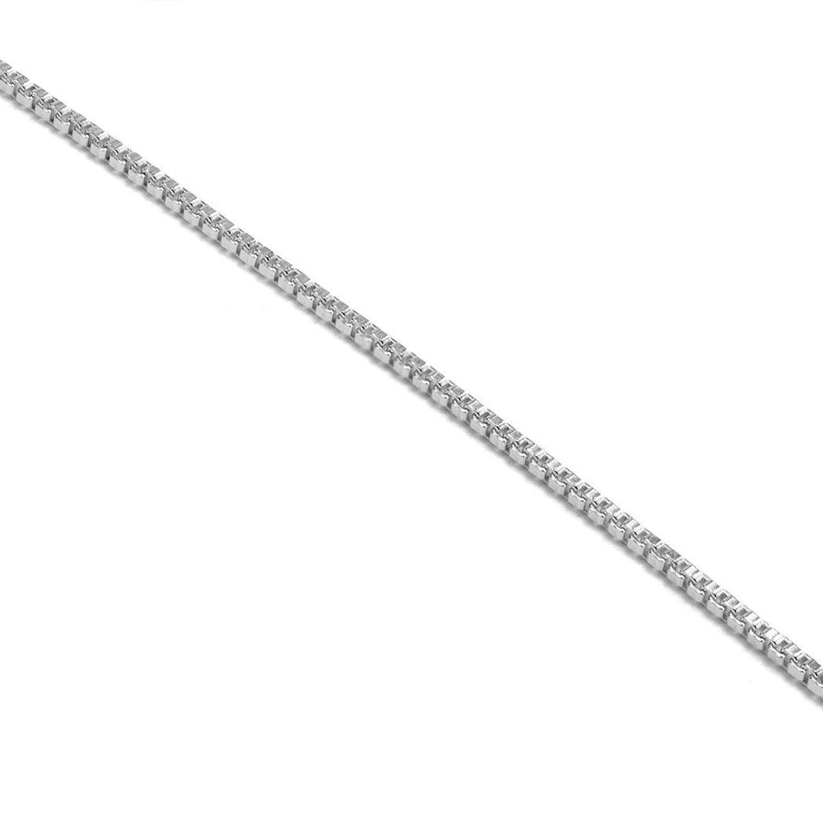925 Solid Sterling Silver Classic Box Venetian Nice Chain 1 mm Spring Ring Clasp