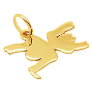 14k Solid Yellow Fine Gold Nazca Line Spider World Wonder Delicate Charm Pendant