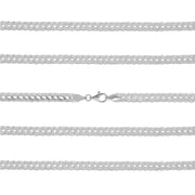 925 Sterling Silver 5 mm Handmade Fancy Wire Knot Chain Lobster Clasp 18 Inches