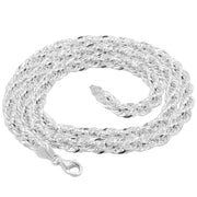 925 Sterling Silver 5 mm Handmade Luxury Designer Chain Lobster Clasp 18 Inches