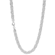 925 Sterling Silver 5 mm Handmade Luxury Designer Chain Lobster Clasp 18 Inches