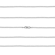 925 Pure Solid Sterling Silver 1.5 mm Classic Rolo Shiny Sturdy Belcher Chain