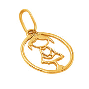 14k Pure Solid Yellow Gold Girl Daughter Beautiful Small Delicate Charm Pendant
