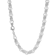 925 Sterling Silver 6 mm Handmade Fancy Wire Knot Chain Lobster Clasp 18 Inches