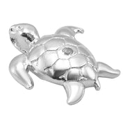925 Solid Sterling Silver Shiny Delicate Beautiful Sea Turtle Small Charm Slider