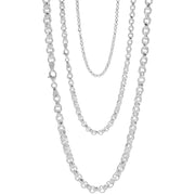 925 Sterling Silver 4 mm Handmade Fancy Designer Chain Lobster Clasp 18 Inches