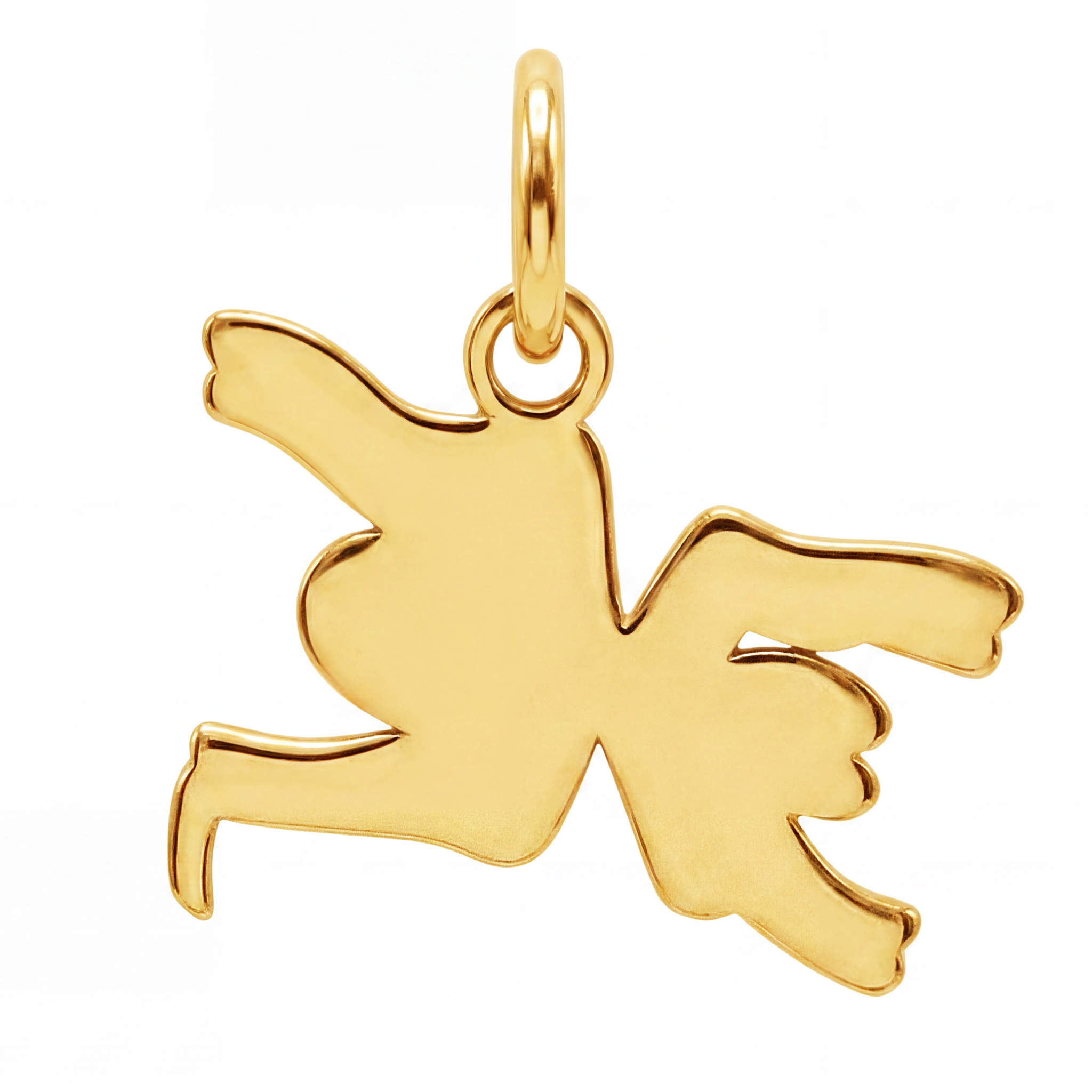 14K Solid Yellow Gold Nazca Spider Pendant Charm Ancient Peru Geoglyph Lines Archaeology Fine Jewelry Meaningful Gift