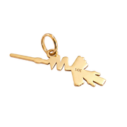 14K Yellow Gold Nazca Hummingbird Pendant Ancient Peru Geoglyph Fine Jewelry Archaeology Gift