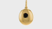 14K Yellow Gold Engravable Round Disc Charm Pendant | Small Dainty Circle Necklace Charm for Women